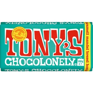Tony's Chocolonely Karamell Mandel Brezel 180 gr