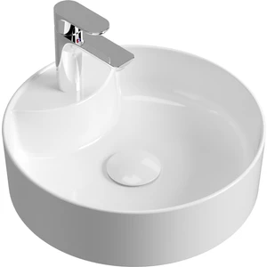 Aqua Bagno "bianzo" Tezgah Üstü Lavabo,batarya Delikli,42 cm Beyaz