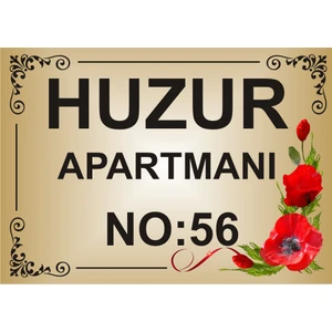 Apartman Isim Tabelası Apartman Tabelası Apartman Girişi Isimliği