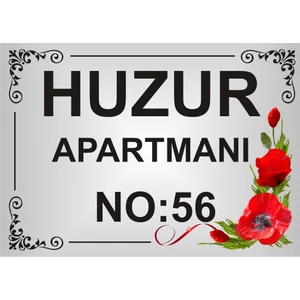 Apartman Isim Tabelası Apartman Tabelası Apartman Girişi Isimliği