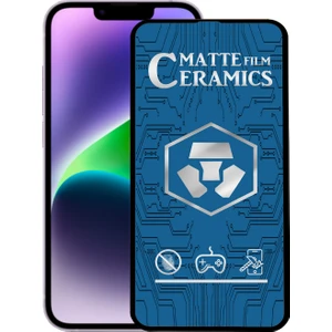 Caseworld Apple iPhone 14 Tam Kaplayan Mat Seramik Nano Esnek Ekran Koruyucu Cam