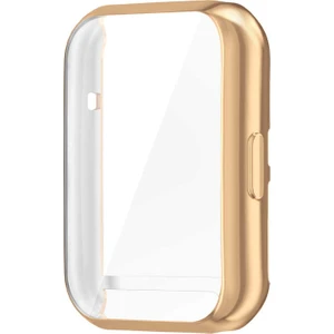 Case 4U Huawei Watch Fit 2 Akıllı Saat Silikon Kasa Koruyucu Gard 02 Altın