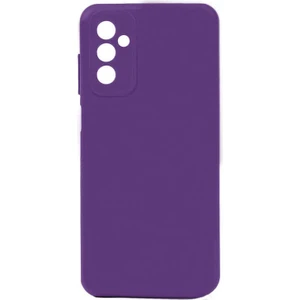 Case 4U Galaxy M13 Kılıf Kamera Korumalı Mat Renkli Yumuşak Kalın Sağlam Silikon Kılıf Biye Mor
