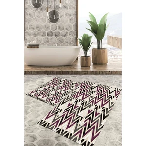 Viyana Home Dijital Baskılı Kaymaz Tabanlı Yıkanabilir 2'li Set Banya Halısı Klozet Takımı Paspas VHKZ-HT-778
