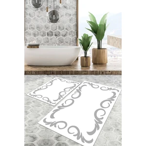 Viyana Home Dijital Baskılı Kaymaz Tabanlı Yıkanabilir 2'li Set Banya Halısı Klozet Takımı Paspas VHKZ-HT-867