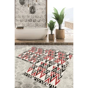 Viyana Home Dijital Baskılı Kaymaz Tabanlı Yıkanabilir 2'li Set Banya Halısı Klozet Takımı Paspas VHKZ-HT-781