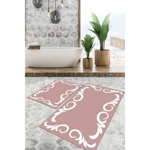 Viyana Home Dijital Baskılı Kaymaz Tabanlı Yıkanabilir 2'li Set Banya Halısı Klozet Takımı Paspas VHKZ-HT-872