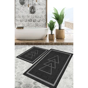 Viyana Home Dijital Baskılı Kaymaz Tabanlı Yıkanabilir 2'li Set Banya Halısı Klozet Takımı Paspas VHKZ-SD-1064