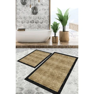 Viyana Home Dijital Baskılı Kaymaz Tabanlı Yıkanabilir 2'li Set Banya Halısı Klozet Takımı Paspas VHKZ-SD-871