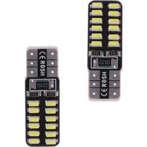 T10 Dipsiz W5W Canbus 24 Ledli Beyaz Park Plaka Ampulü (2 Adet)