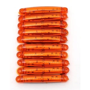 10 Adet 9 Ledli Parmak LED Lamba Sarı 12V-24V