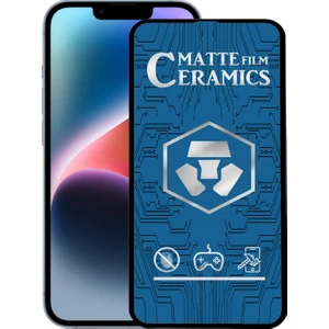 Case World Apple iPhone 14 Plus Tam Kaplayan Mat Seramik Nano Esnek Ekran Koruyucu Cam
