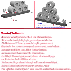 Metal Tuvalet Kağıtlığı -Koşan Insanlar