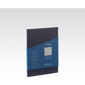 : Ecoqua Plus Tutkal Ciltli Çizgili Defter : Lacivert : A4 (90 gr - 80 Yaprak)