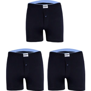 3'lü Yıldız Erkek Havlu Bel Penye Boxer