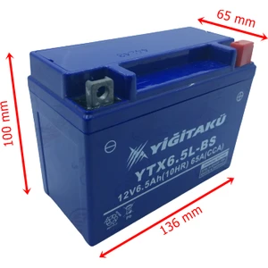SEVEN KARDEŞLER Sevenkardeşler Akü Bs 12 V 6,5 Ah Yatık Cg Yiğit Akü