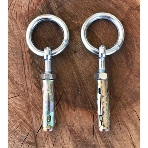 Kancalı Çelik Dübel M8*100 mm Salıncak Asma Dübeli 2 Adet