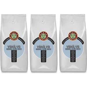 Kahve Dünyası Vanilya Aromalı Filtre Kahve Çekirdek 3 Adet 1 Kg.