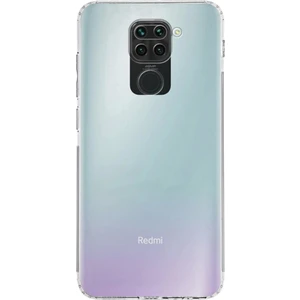 Case World Xiaomi Redmi Note 9 ile Uyumlu Kapak Kamera Korumalı Tıpalı Şeffaf Silikon ile Uyumlu Kılıf