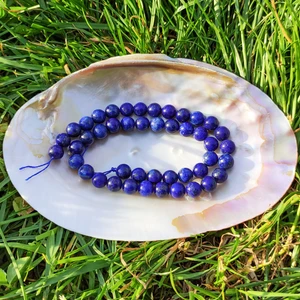 Doğal Taş Delisi Lapis Lazuli Doğal Taş Dizisi (8mm) (Sertifikalı)