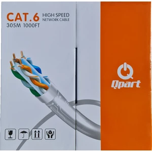Qpart Cat6 Upt Hıgh Speed Network Cable 305M Network Kablosu