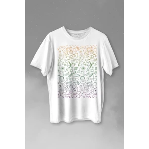 Kendim Seçtim Minimal Drawing Çizim Geometrik Renk Baskılı Tişört Unisex T-Shirt