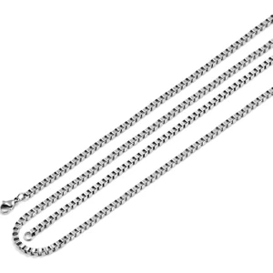 Gri 2 Mm. 75 Cm. Uzun Erkek Çelik Zincir Dn76