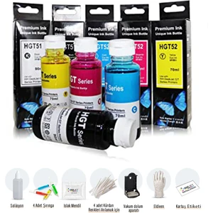 Deskjet 2710-2721-305 Yazıcı Kartuş Dolum Seti Cmyk 4 Renk Hp Mürekkep