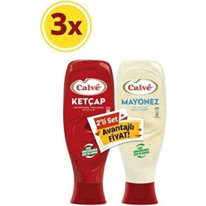 Ketçap 600 gr + Yağı Azaltılmış Mayonez 540 gr Set 3'lü