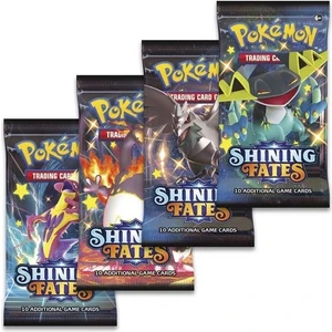 Kartları Shining Fates Booster Box Koleksiyon Koleksiyon Kartları Oyunu (4 Paket)