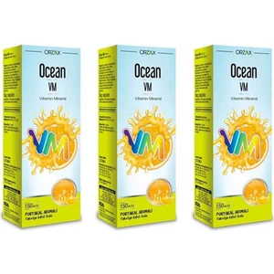 Ocean Vm Vitamin Mineral Portakal Aromalı Şurup 150 ml