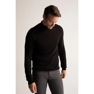 Premium Regular Fit Yarım Balıkçı Yaka Boğazlı Triko Kazak Y0801AZ22AU