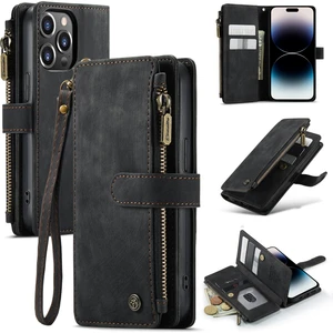 Iphone 14 Pro Max (Siyah) Için Caseme C30 Telefon Deri Kılıfı (Yurt Dışından)