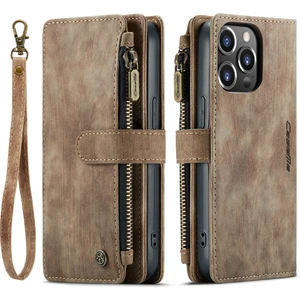 Caseme C30 iPhone 14 Pro Max (Brown) Için Çok Fonksiyonlu Telefon Deri Çantası (Yurt Dışından)