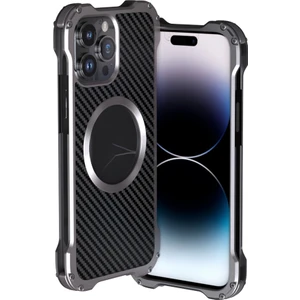 R-RJ51 Iphone 14 Pro Max (Koyu Gri) Için Sadece Içi Boş Şok Geçirmez Metal Telefon Kasası (Yurt Dışından)