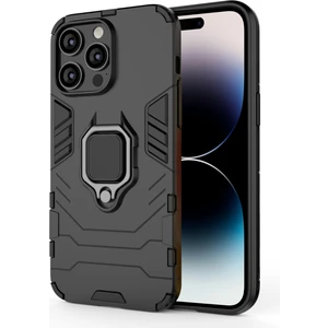 Pc Tpu Manyetik Yüzük Tutucu Iphone 14 Pro Max (Siyah) Için Telefon Kılıfı (Yurt Dışından)
