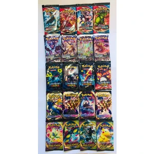 Kart 5'li Seri 20 Paket Pokemon Kart Bir Arada