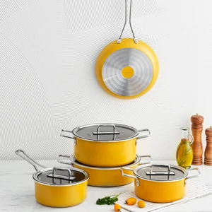 Mastermaid Biodiamond 9 Parça Tencere Seti Yellow