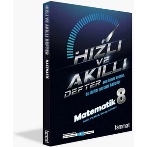 Tammat Yayıncılık Tammat Yayınları Lgs Matematik  Hızlı ve Akıllı Defter
