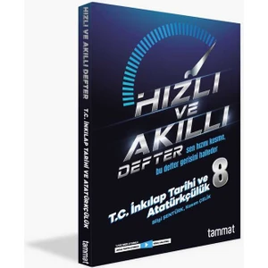 Tammat Yayıncılık Tammat Yayınları Lgs T.c. Ink. Tar. ve Atatürkçülük Hızlı ve Akıllı Defter