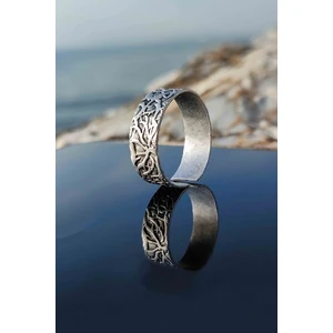 Trend Collection Sarmaşık Desen Gümüş Kaplama Ayarlanabilir Unisex Yüzük