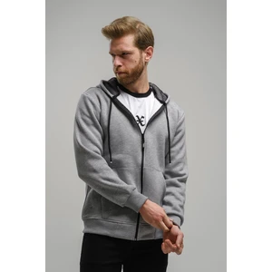 Regnault Üç Iplik Pamuklu Kapüşonu File Detaylı Fermuarlı Sweatshirt