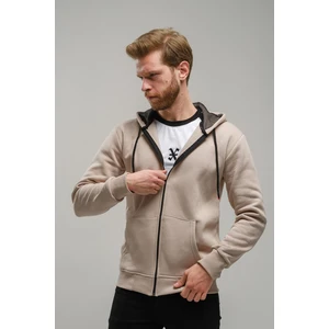 Regnault Üç Iplik Pamuklu Kapüşonu File Detaylı Fermuarlı Sweatshirt