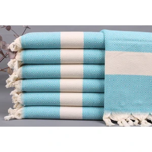 Kayra Export Koyu Turkuaz El Havlusu, Çaydanlık Havluları, 50 x 90  cm  Pamuk Havlu, Hediye Küçük Havlu,