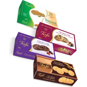 Kurabiye Seti Yaban Mersini + Susam + Üzüm + Tereyağlı 190 gr 4'lü