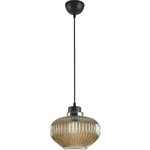 Sahra Modern Tasarım Füme Camlı Salon Tekli Avize