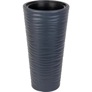 Antrasit Kumsal Vazo Dekoratif Uzun Saksı 5.5 Lt 30*57CM