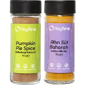 Altın Süt Baharat Karışımı ve Pumpkin Pie Spice 2'li Baharat Seti