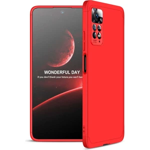 Xiaomi Redmi Note 11 Pro 5g ile Uyumlu Kılıf 3 Parçalı Tam Koruma Dayanıklı Soft Ince Kılıf