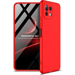 Xiaomi Mi 11 Lite ile Uyumlu Kılıf 3 Parçalı Tam Koruma Dayanıklı Soft Ince Kılıf